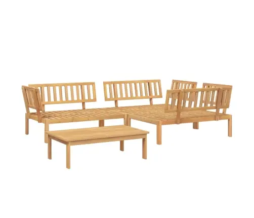 4-Osaline Kaubaalustest Aiadiivani Komplekt, Akaatsiapuit