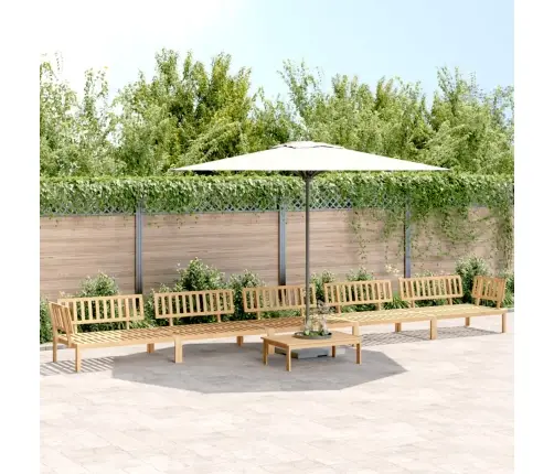 Sodo Sofos Komplektas Iš Palečių, 6 Dalių, Akacijos Masyvas