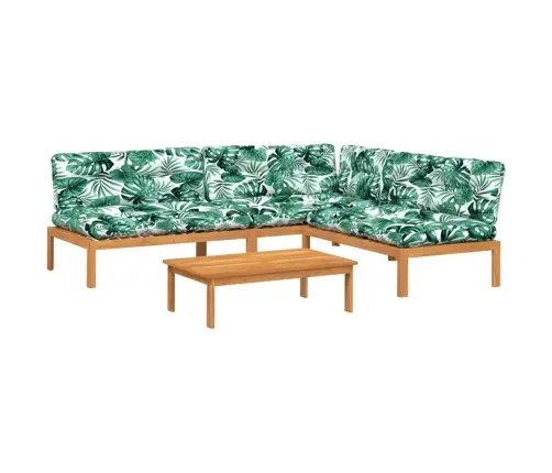 Sofos Komplektas Iš Palečių Su Pagalvėlėmis, 4 Dalių, Akacija