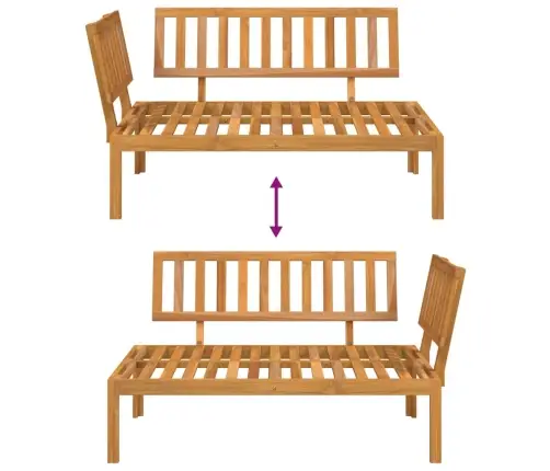 Dārza Palešu Stūra Dīvāns, Akācijas Masīvkoks Vidaxl
