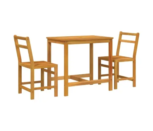 Trīsdaļīgs Balkona Mēbeļu Komplekts, Akācijas Masīvkoks Vidaxl