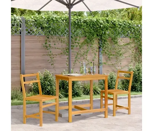 Trīsdaļīgs Balkona Mēbeļu Komplekts, Akācijas Masīvkoks Vidaxl