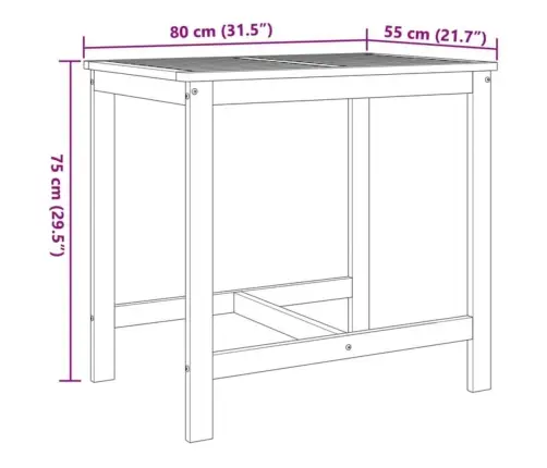 3-Daļīgs Balkona Komplekts Ar Matračiem, Akācijas Masīvkoks Vidaxl