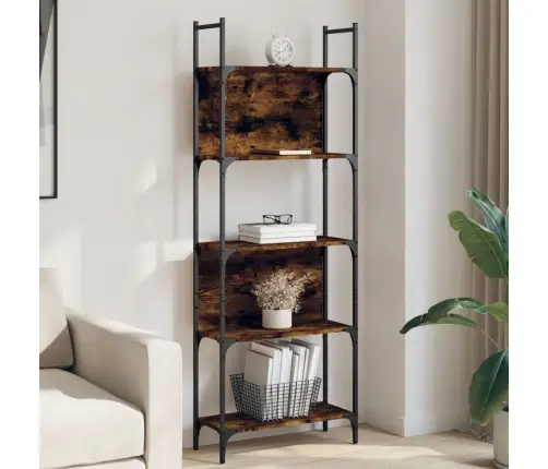 Grāmatu Plaukts, 5 Līmeņi, Ozola Krāsa, 60,5X24X166,5 Cm, Koks Vidaxl