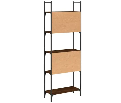 Grāmatu Plaukts, 5 Līmeņi, Brūns, 60,5X24X166,5 Cm, Koks Vidaxl