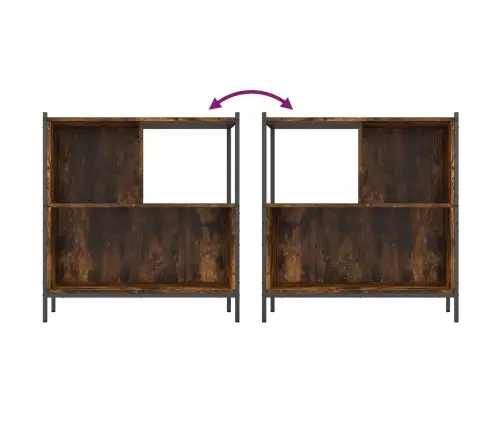 Grāmatplaukts, Ozola Krāsa, 72X28X77,5 Cm, Inženierijas Koks Vidaxl