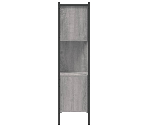 Grāmatplaukts, Pelēka Koka, 72X28X109 Cm, Inženierijas Koks Vidaxl