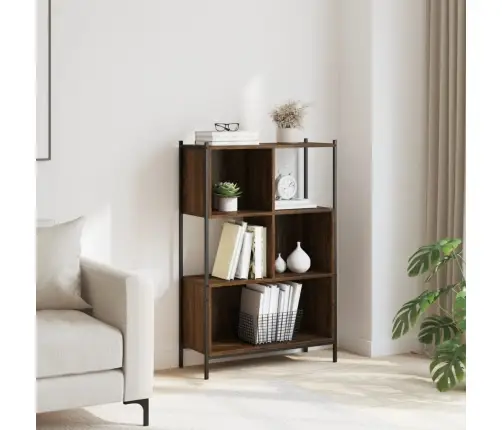 Grāmatplaukts, Brūns, 72X28X109 Cm, Inženierijas Koks Vidaxl