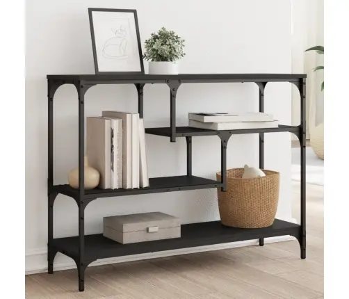 Konsoollaud, Must, 100 X 30 X 75 cm Tehispuit