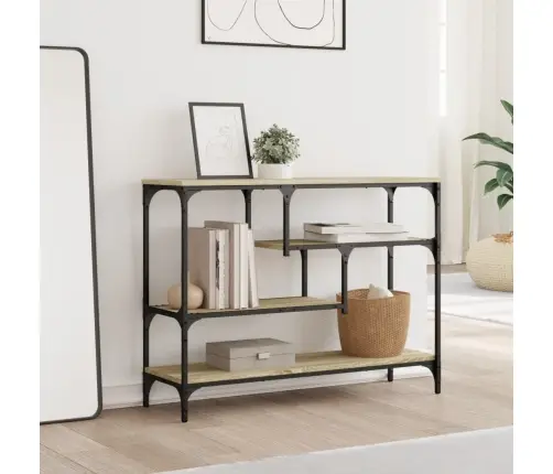 Konsoollaud, Sonoma Tamm, 100X30X75 cm Tehispuit