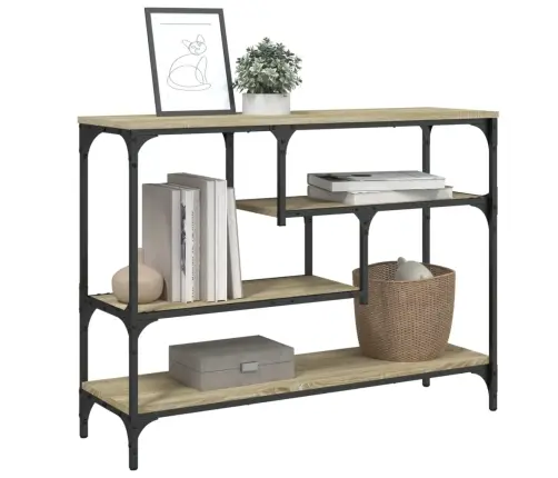 Konsoollaud, Sonoma Tamm, 100X30X75 cm Tehispuit