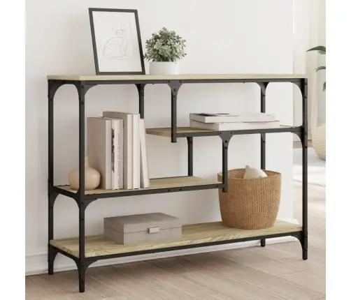 Konsoollaud, Sonoma Tamm, 100X30X75 cm Tehispuit