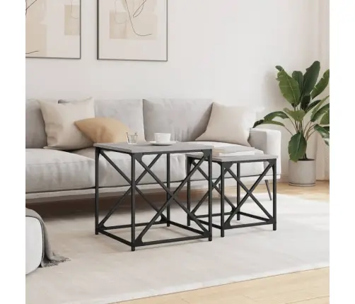 Üksteise Alla Mahtuvad Kohvilauad 2 Tk, Hall Sonoma Tamm