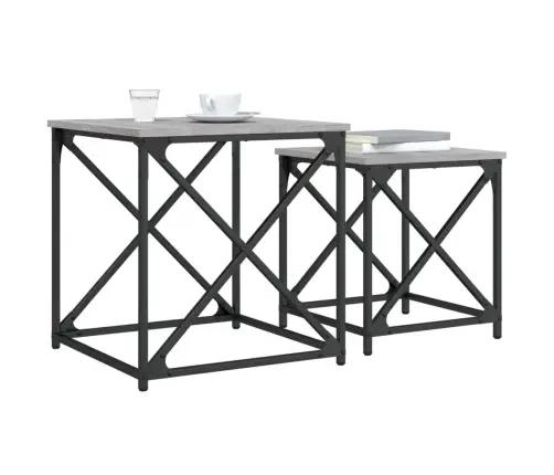 Üksteise Alla Mahtuvad Kohvilauad 2 Tk, Hall Sonoma Tamm