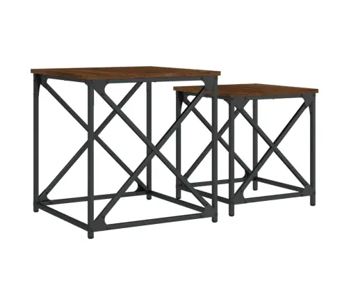 Sustumiami Kavos Staliukai, 2Vnt., Rudi Ąžuolo, Mediena