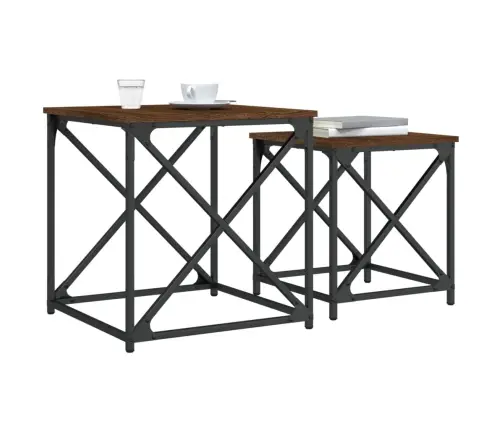 Sustumiami Kavos Staliukai, 2Vnt., Rudi Ąžuolo, Mediena