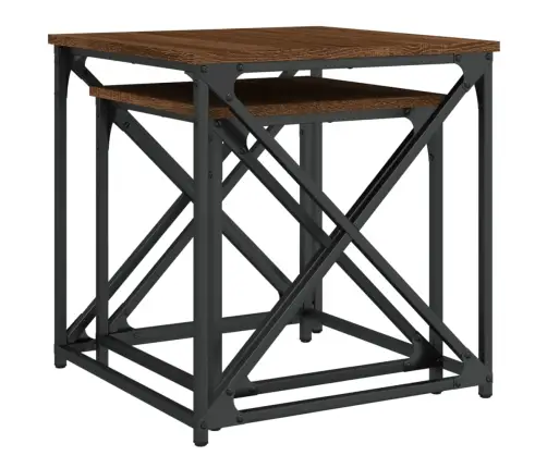 Sustumiami Kavos Staliukai, 2Vnt., Rudi Ąžuolo, Mediena