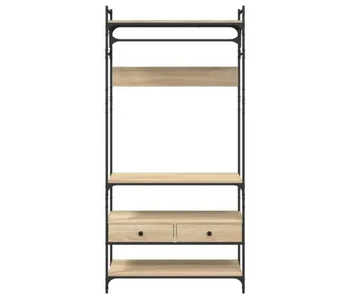 Skapis Ar Atvilktnēm, Ozolkoka Krāsa, 89X39X184,5 Cm Vidaxl