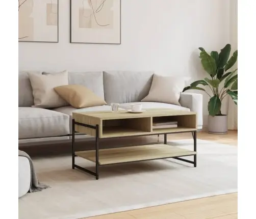 Kafijas Galdiņš, Ozola Krāsa, 90X50X45 Cm, Inženierijas Koks Vidaxl