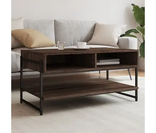 Kafijas Galdiņš, Brūna Ozolkoka, 90X50X45 Cm, Inženierijas Koks Vidaxl