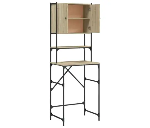 Veļasmašīnas Skapītis, 68X48,5X194 Cm, Ozolkoka Krāsa Vidaxl