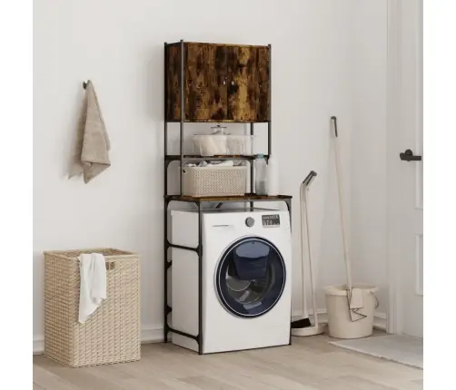 Skalbimo Mašinos Spintelė, Dūminio Ąžuolo, 68X48,5X194 Cm