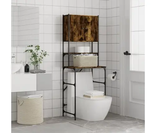 Skalbimo Mašinos Spintelė, Dūminio Ąžuolo, 68X48,5X194 Cm