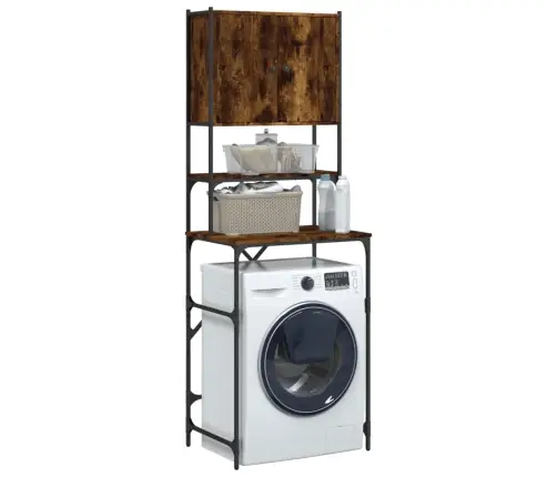 Skalbimo Mašinos Spintelė, Dūminio Ąžuolo, 68X48,5X194 Cm