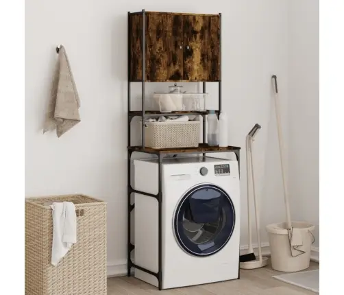 Skalbimo Mašinos Spintelė, Dūminio Ąžuolo, 68X48,5X194 Cm