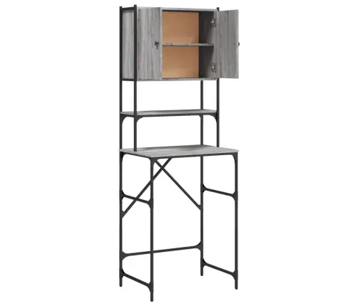 Veļasmašīnas Skapītis, Pelēcīga Ozola Krāsa, 68X48,5X194 Cm Vidaxl