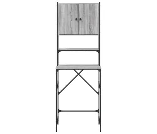 Veļasmašīnas Skapītis, Pelēcīga Ozola Krāsa, 68X48,5X194 Cm Vidaxl