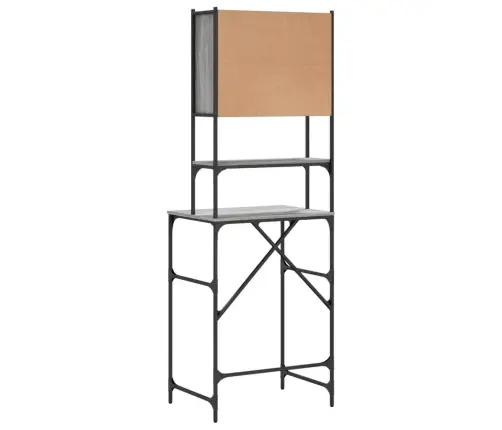 Veļasmašīnas Skapītis, Pelēcīga Ozola Krāsa, 68X48,5X194 Cm Vidaxl