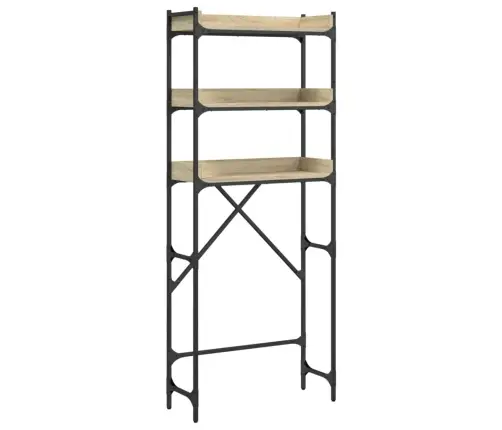 Riiul Pesumasina Kohale, Sonoma Tamm, 67X25X163 cm Tehispuit