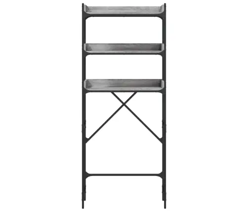 Veļasmašīnas Plaukts, Pelēks, 67X25X163 Cm, Inženierijas Koks Vidaxl