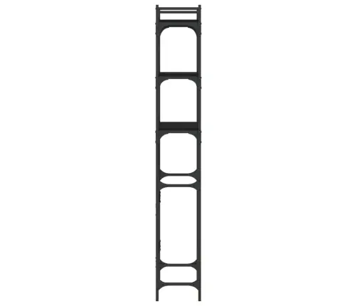 Veļasmašīnas Plaukts, Melns, 67X25X163 Cm, Inženierijas Koks Vidaxl