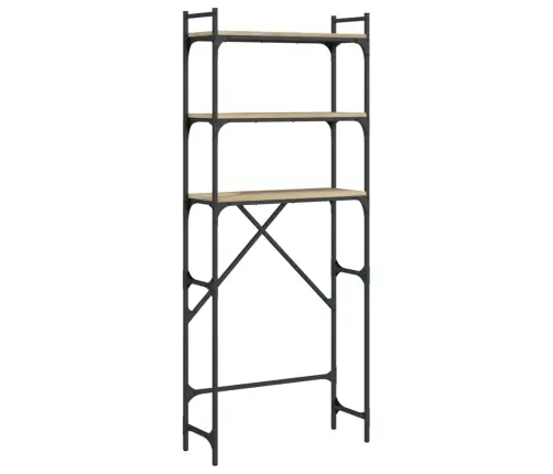 Veļasmašīnas Plaukts, Ozolkoka, 67X25X163 Cm, Inženierijas Koks Vidaxl