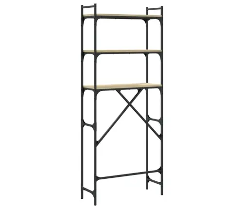 Veļasmašīnas Plaukts, Ozolkoka, 67X25X163 Cm, Inženierijas Koks Vidaxl