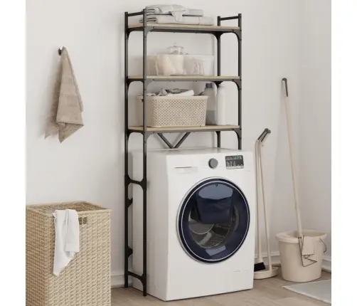 Veļasmašīnas Plaukts, Ozolkoka, 67X25X163 Cm, Inženierijas Koks Vidaxl