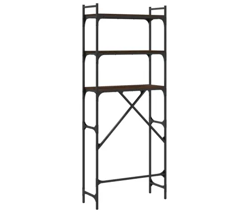 Veļasmašīnas Plaukts, Brūns, 67X25X163 Cm, Inženierijas Koks Vidaxl