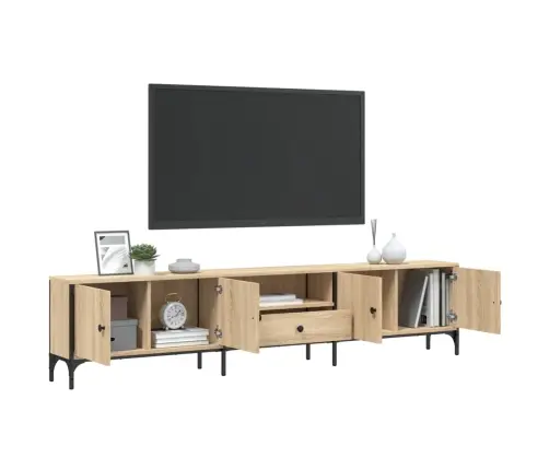 Tv Plaukts, 200X25X44 Cm, Inženierijas Koks, Ozolkoka Krāsa Vidaxl