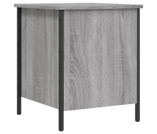 Uzglabāšanas Sols, Pelēks, 40X42,5X50 Cm, Inženierijas Koks Vidaxl