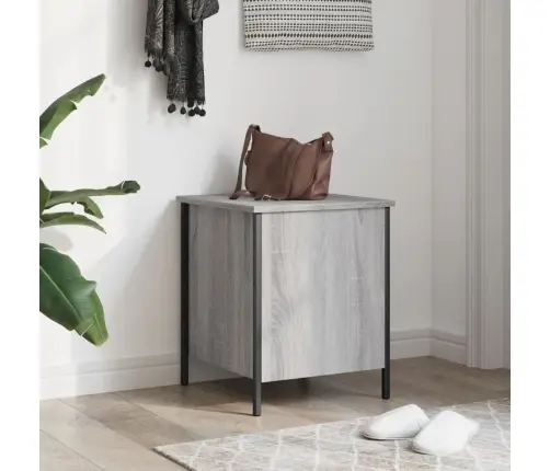 Uzglabāšanas Sols, Pelēks, 40X42,5X50 Cm, Inženierijas Koks Vidaxl