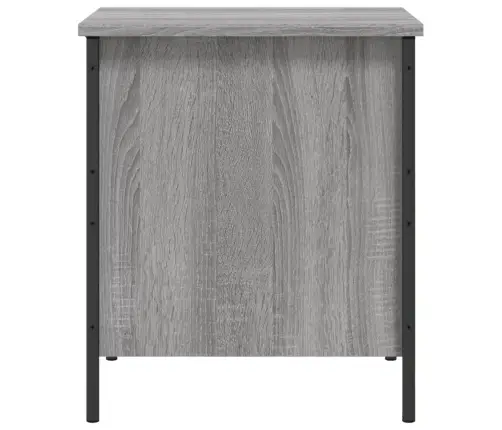 Uzglabāšanas Sols, Pelēks, 40X42,5X50 Cm, Inženierijas Koks Vidaxl