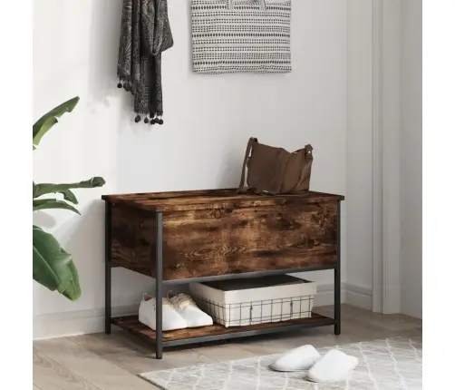 Suoliukas-Daiktadėžė, Dūminis, 70X42,5X47cm Apdirbta Mediena