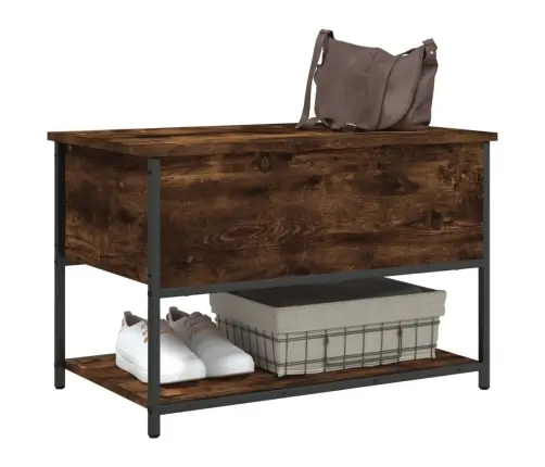 Suoliukas-Daiktadėžė, Dūminis, 70X42,5X47cm Apdirbta Mediena