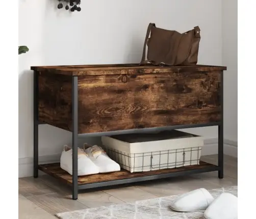 Suoliukas-Daiktadėžė, Dūminis, 70X42,5X47cm Apdirbta Mediena