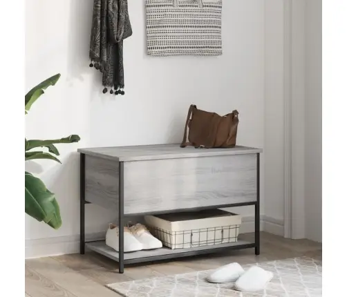 Uzglabāšanas Sols, Pelēks, 70X42,5X47 Cm, Inženierijas Koks Vidaxl