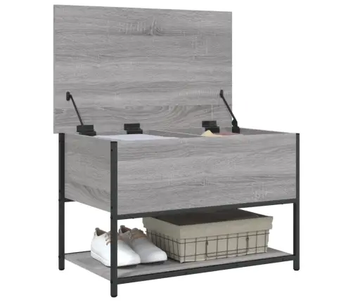 Uzglabāšanas Sols, Pelēks, 70X42,5X47 Cm, Inženierijas Koks Vidaxl