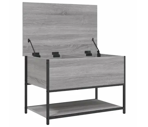 Uzglabāšanas Sols, Pelēks, 70X42,5X47 Cm, Inženierijas Koks Vidaxl