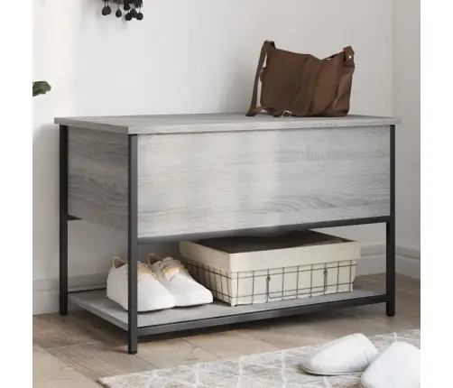 Uzglabāšanas Sols, Pelēks, 70X42,5X47 Cm, Inženierijas Koks Vidaxl